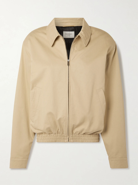  Saint Laurent   Cotton Twill Jacket   Beige 