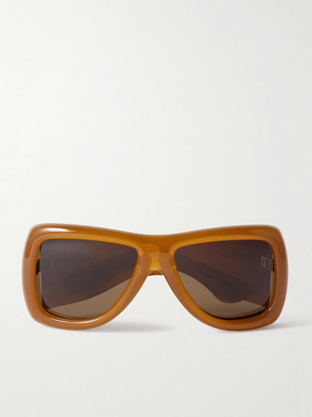  Saint Laurent Eyewear   Sl 902 Howl D Frame Acetate Sunglasses   Camel 