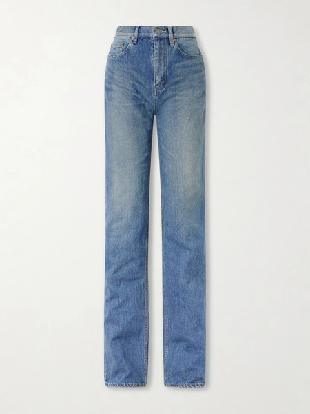  Saint Laurent   High Rise Bootcut Jeans   Blue 