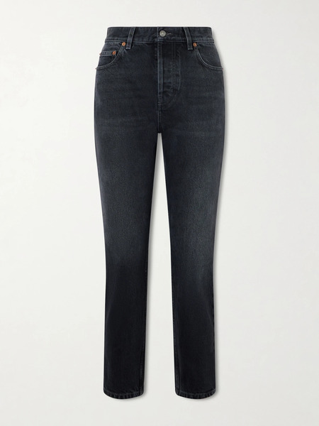  Saint Laurent   High Rise Slim Fit Jeans   Black 