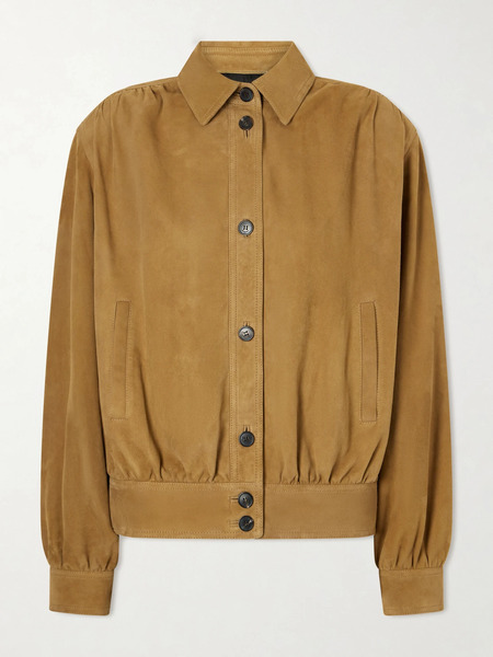  Saint Laurent   Suede Blouson Jacket   Camel 