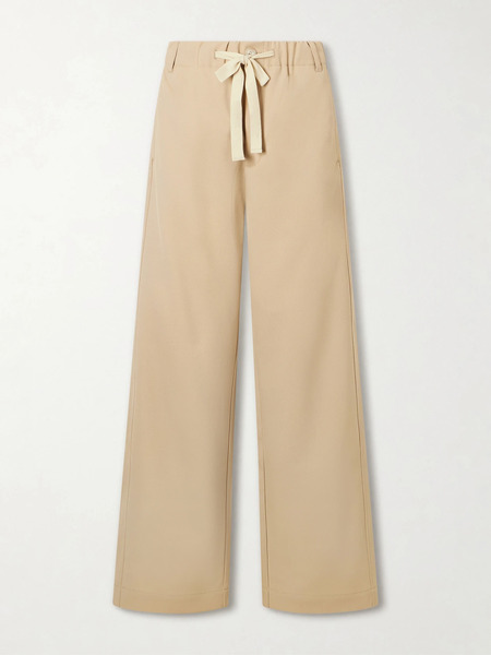  Sanderlak   Twill Wide Leg Pants   Beige 