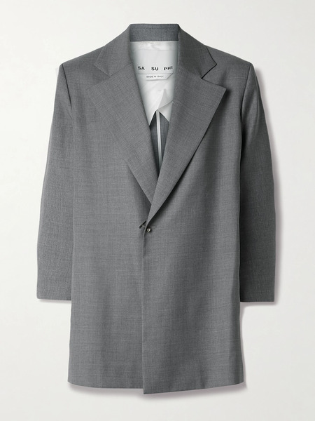  Sasuphi   Benni Wool Blazer   Gray 