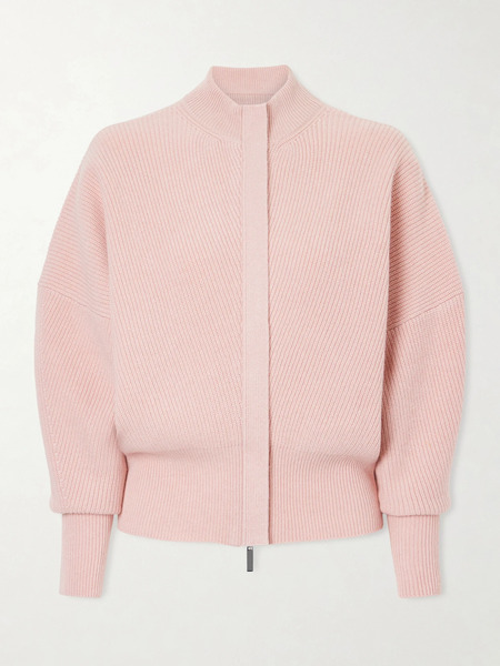  Sasuphi   Ribbed Cashmere Cardigan   Pink 