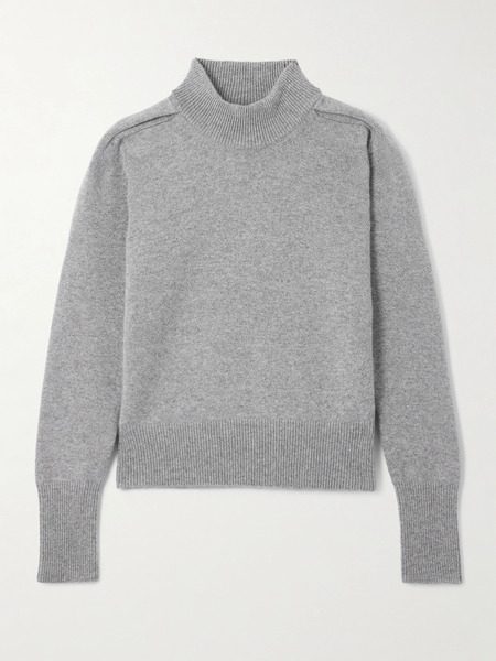  Sasuphi   Ribbed Cashmere Sweater   Gray 