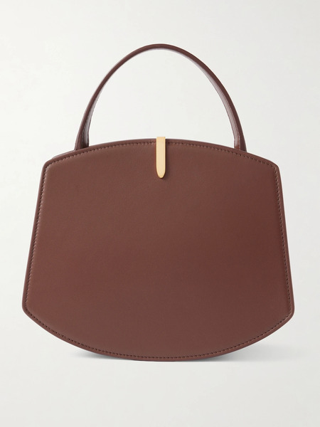  Savette   Florence Mini Embellished Leather Tote   Chocolate 