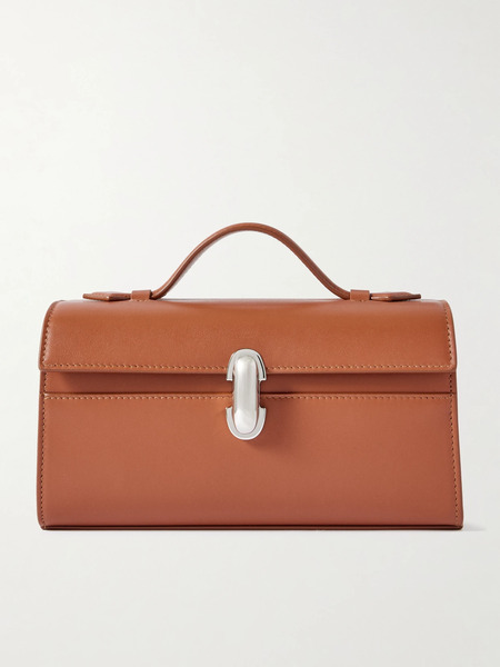  Savette   Symmetry Pochette Leather Tote   Tan 