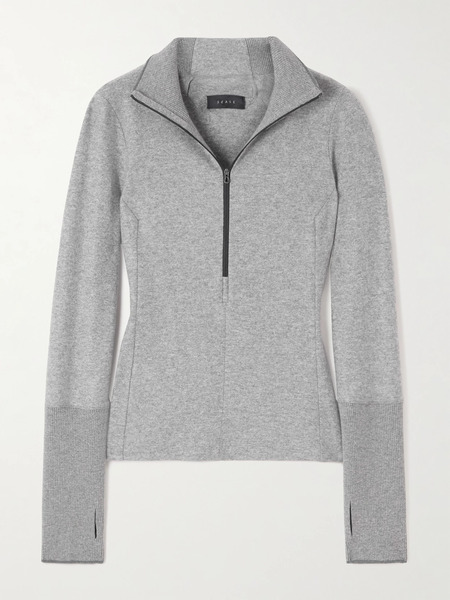  Sease   Ariel Fleece Ski Top   Gray 