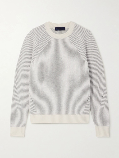  Sease   Ribbed Cashmere Sweater   Gray 