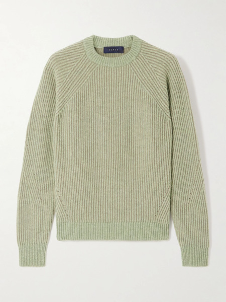  Sease   Ribbed Cashmere Sweater   Green 