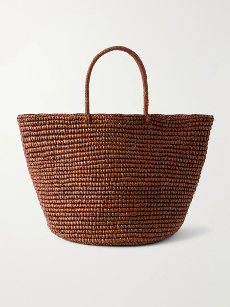  Sensi Studio   Large Straw Tote   Brown 