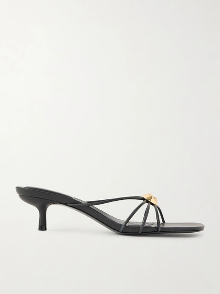  Simkhai   Amaya Embellished Leather Mules   Black 