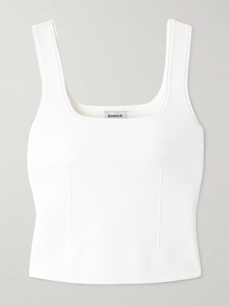  Simkhai   Ramaina Stretch Knit Tank   Ivory 
