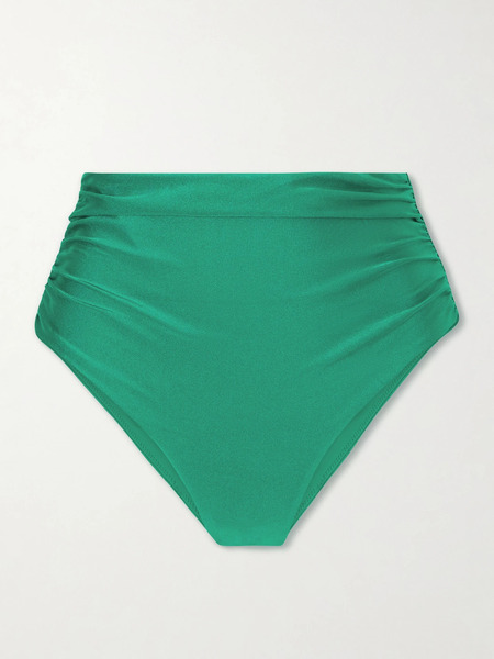  Simkhai   Teya Ruched Bikini Briefs   Green 