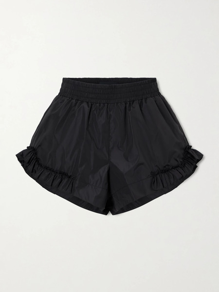  Simone Rocha   Ruffled Shell Shorts   Black 