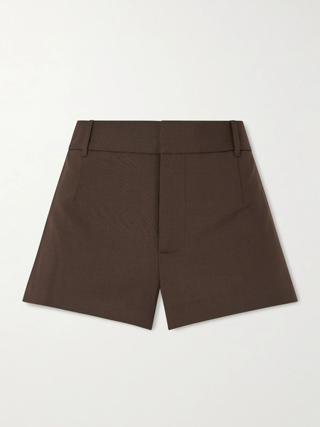 Sir.   Dylan Woven Straight Leg Mini Shorts   Chocolate 