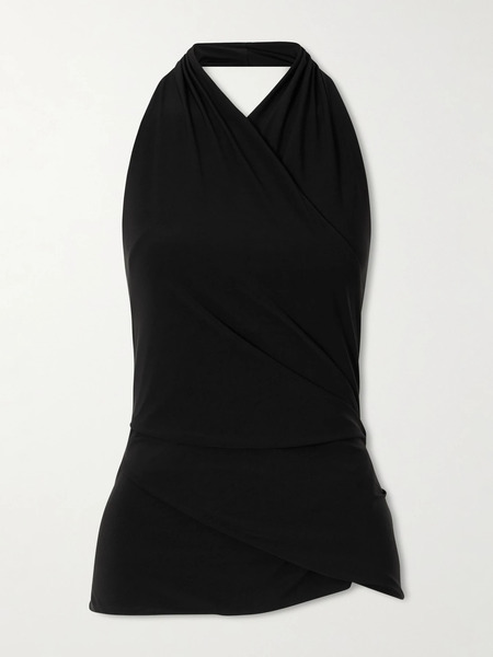  Sir.   Matheo Draped Jersey Tank   Black 