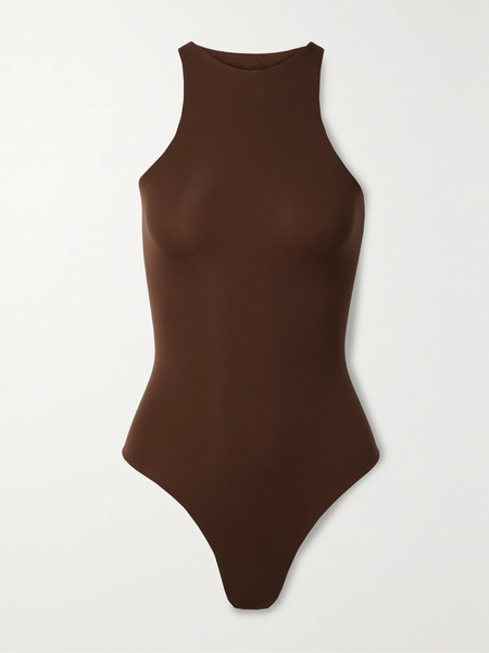  Skims   Fits Everybody High Neck Bodysuit   Cocoa 