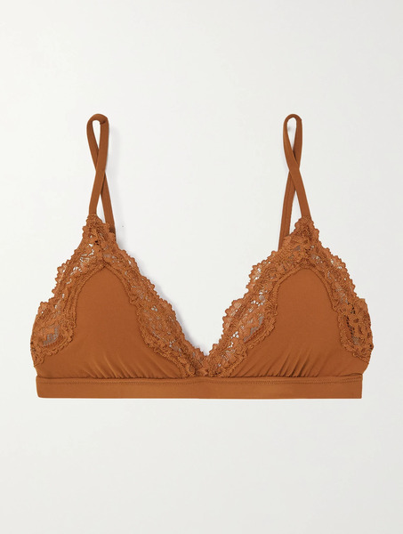  Skims   Fits Everybody Lace Triangle Bralette   Bronze 