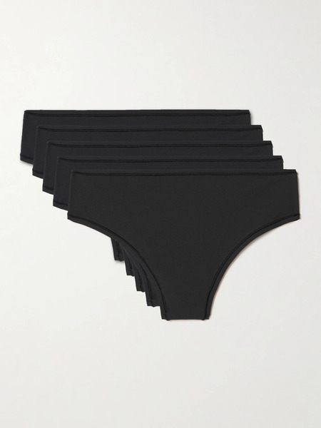  Skims   Fits Everybody Set Of Five Thongs   Onyx 