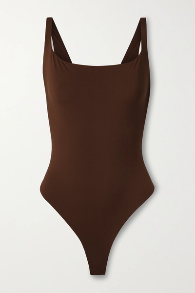 Skims   Fits Everybody Square Neck Bodysuit   Cocoa 