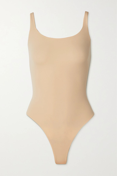  Skims   Fits Everybody Square Neck Bodysuit   Sand 