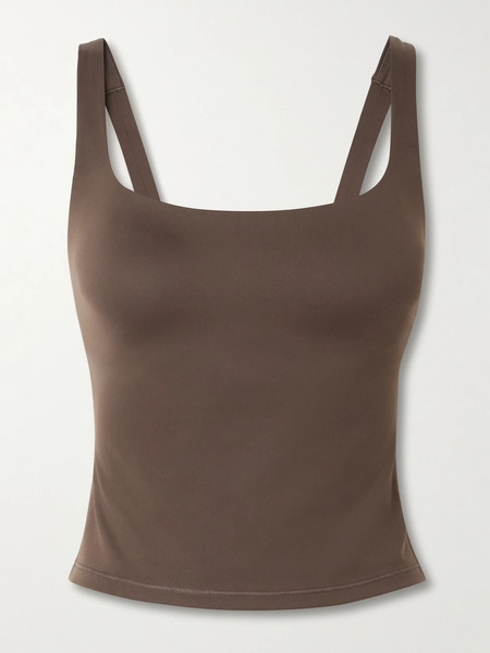  Skims   + Nike Square Neck Tank   Dark Sepia 