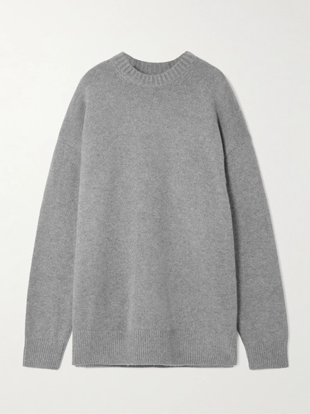  Skims   Oversized Cashmere Sweater   Dark Heather Gray 