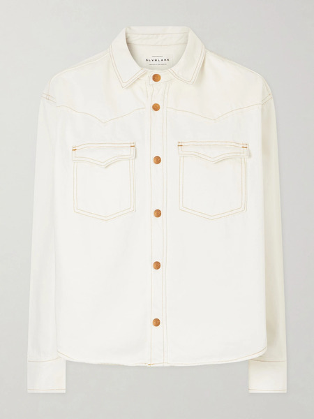  Slvrlake   Cassidy Denim Jacket   White 