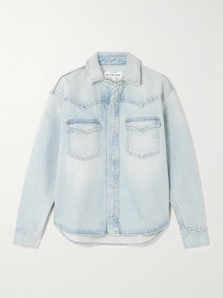  Slvrlake   Cassidy Denim Shirt   Light Denim 