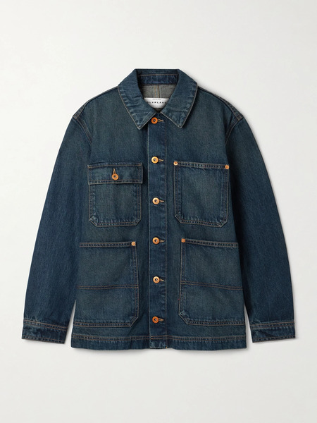  Slvrlake   Worker Denim Jacket   Dark Denim 