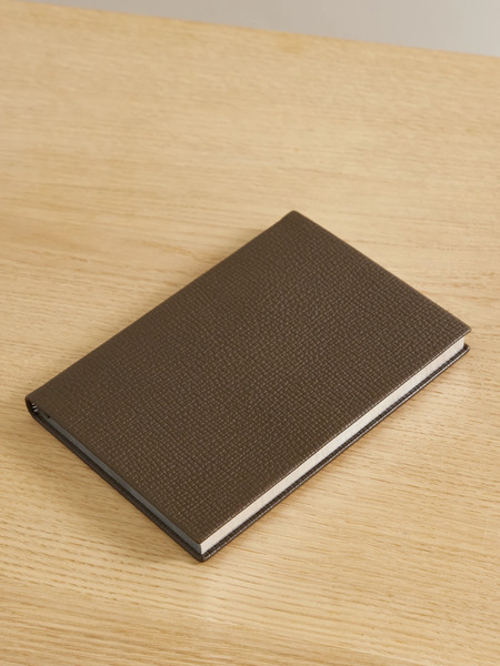  Smythson   Soho Ludlow Textured Leather Notebook   Green 