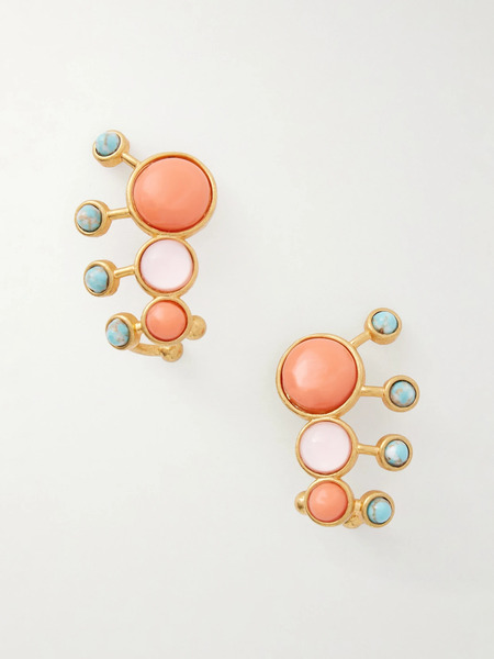  Sonia Petroff   Zinnia Embellished Earrings   Multi 