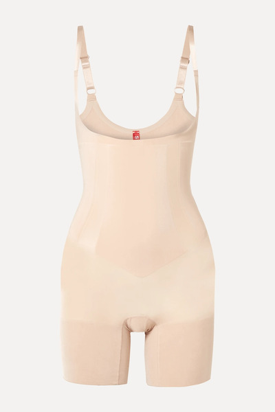  Spanx   Oncore Stretch Bodysuit   Beige 