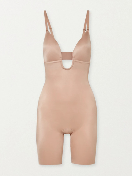  Spanx   Spanxshape™ Suit Your Fancy Plunge Bodysuit   Sand 