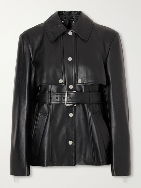  Sportmax   Leather Jacket   Black 