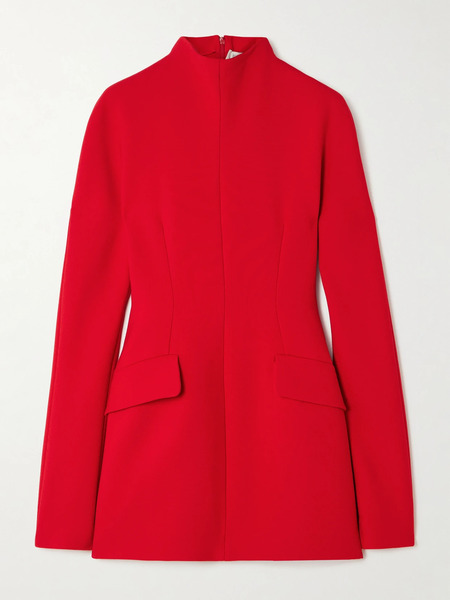  Sportmax   Tefrite Stretch Twill Mini Dress   Red 