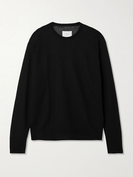  Ssstein   Knitted Sweater   Black 