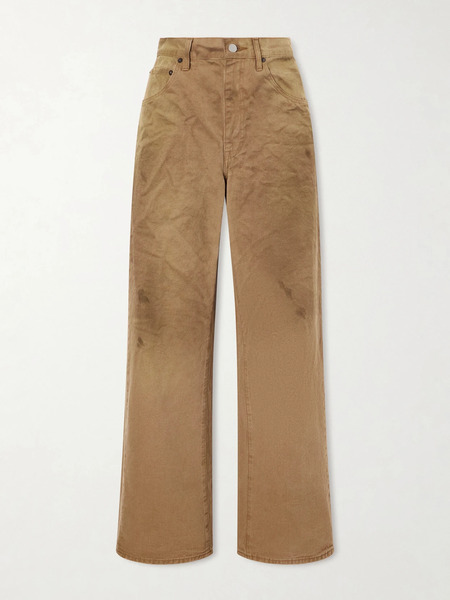  Ssstein   Straight Leg Jeans   Beige 