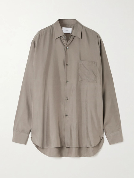  Ssstein   Twill Shirt   Taupe 