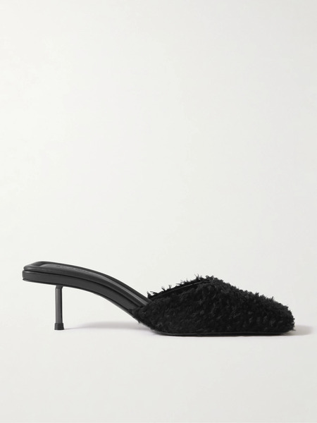 St. Agni   Fleece Mules   Black 