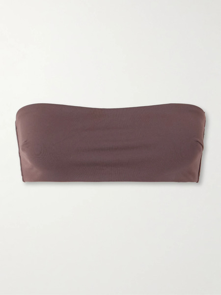  St. Agni   Recycled Bandeau Bikini Top   Brown 