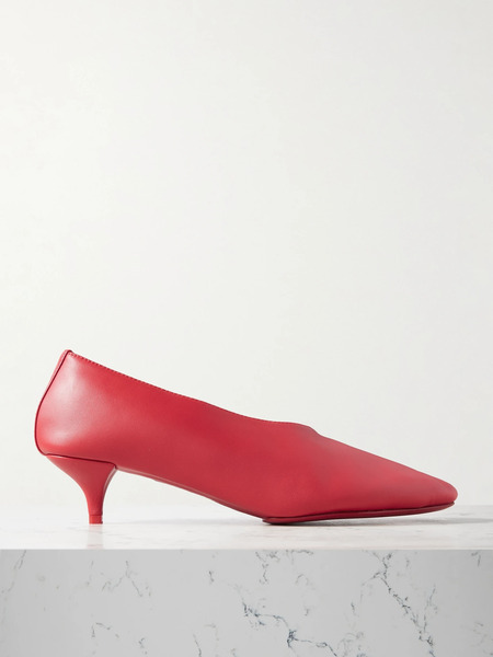  St. Agni   Soft Glove Leather Pumps   Red 