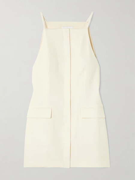  St. Agni   Twill Mini Dress   Off White 