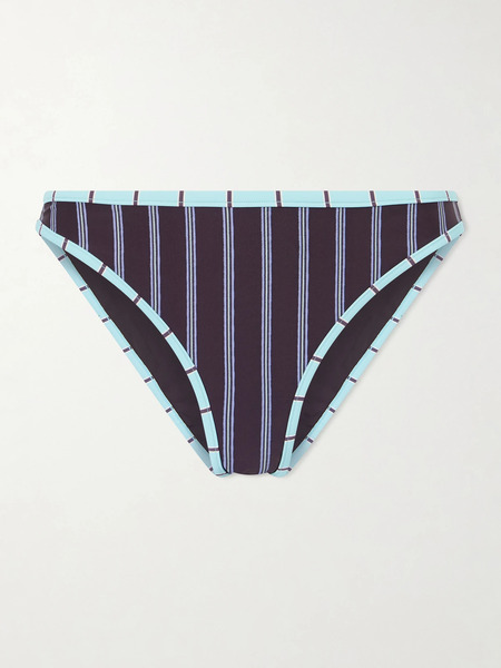  Staud   Coto Striped Bikini Briefs   Navy 