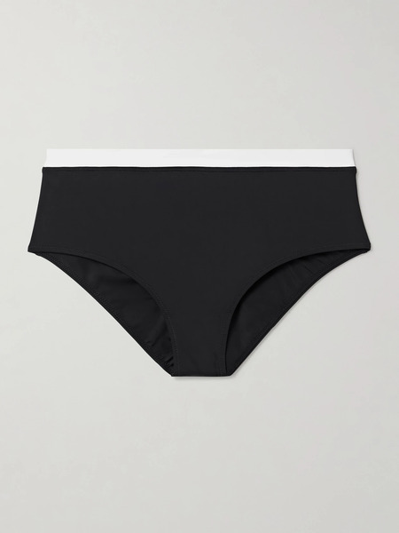  Staud   Devon Two Tone Bikini Briefs   Black 