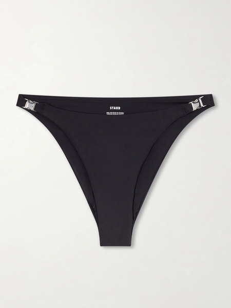  Staud   Espa Embellished Bikini Briefs   Black 