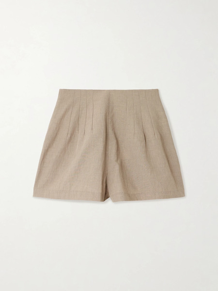  Staud   Magpie Dupioni Shorts   Beige 