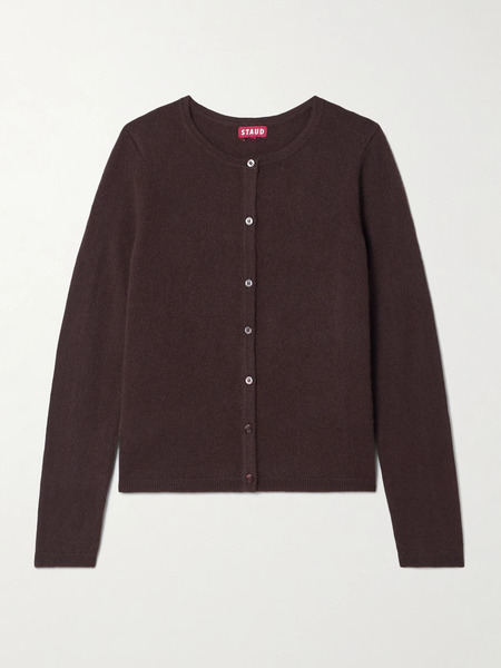  Staud   Midnight Cashmere Cardigan   Chocolate 