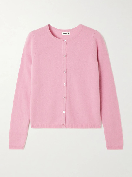  Staud   Midnight Cashmere Cardigan   Pink 